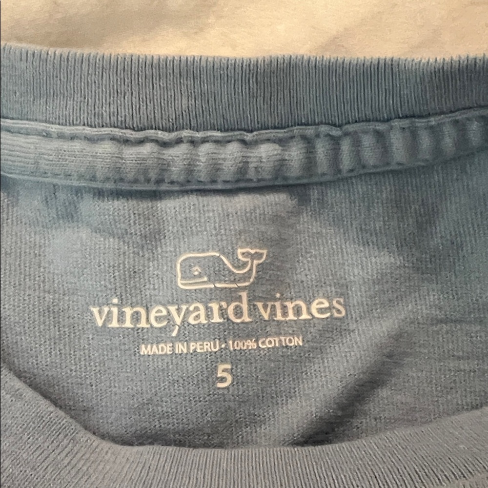 Vineyard Vines Light Blue Shark Week Kids Tee - Picture 3 of 3